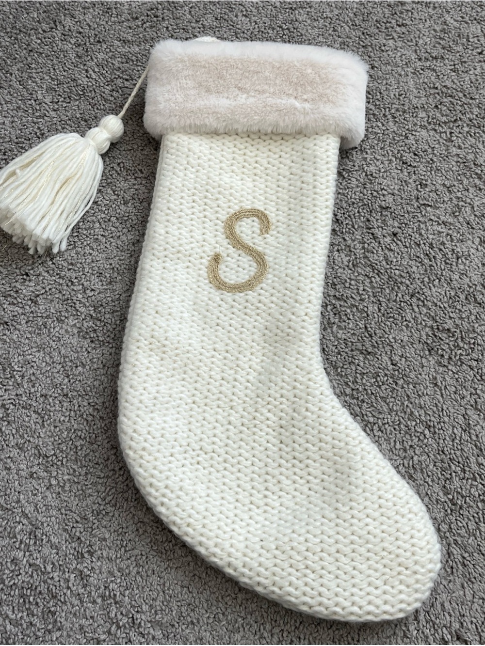 Wondershop “S” Monogram Christmas Stocking
